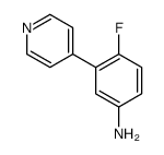 4-fluoro-3-pyridin-4-ylaniline Structure