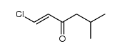 1-chloro-5-methyl-hex-1-en-3-one结构式
