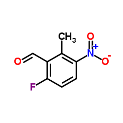 6-Fluoro-2-methyl-3-nitrobenzaldehyde Structure