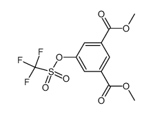 3,5-bis(methoxycarbonyl)phenyl trifluoromethanesulfonate结构式