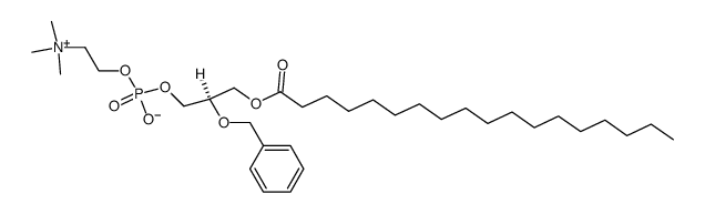 1-stearoyl-2-benzylglycerophosphocholine结构式