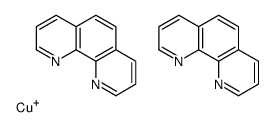 bis(1,10-phenanthroline)copper(1+) ion结构式