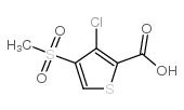 3-chloro-4-(methylsulfonyl)thiophene-2-carboxylic acid Structure