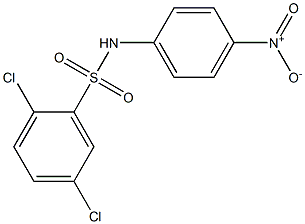 2,5-二氯-N-(4-硝基苯)苯磺酰胺结构式