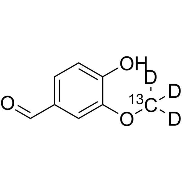 香兰素-13C,d3结构式
