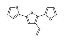 3-ethenyl-2,5-dithiophen-2-ylthiophene结构式