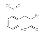 2-bromo-3-(2-nitrophenyl)propanoic acid结构式