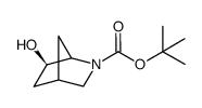 rel-叔丁基(1R,4S,6R)-6-羟基-2-氮杂双环[2.2.1]庚烷-2-羧酸酯结构式