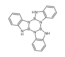 7H,14H,21H-bis[1,3,2]benzodiazaborolo[1',2':3,4,1'',2'':5,6][1,3,5,2,4,6]triazatriborinino[1,2-a][1,3,2]benzodiazaborole Structure