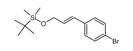 [(E)-3-(4-Bromo-phenyl)-allyloxy]-tert-butyl-dimethyl-silane Structure