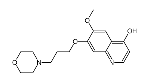 6-METHOXY-7-(3-MORPHOLINOPROPOXY)QUINOLIN-4-OL Structure