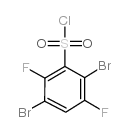 2,5-dibromo-3,6-difluorobenzenesulfonyl chloride Structure