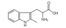 2-氨基3-(2-甲基-1H-吲哚-3-基)丙酸结构式