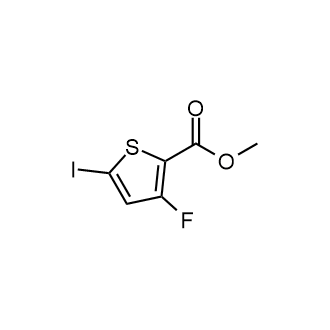 3-氟-5-碘噻吩-2-羧酸甲酯结构式