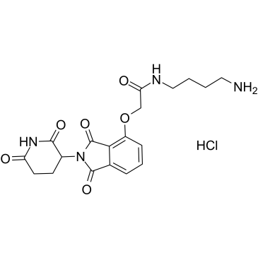 Thalidomide-O-amido-C4-NH2 hydrochloride结构式