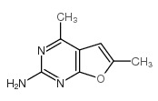 4,6-二甲基呋喃并[2,3-d]嘧啶-2-胺结构式