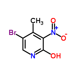 5-溴-4-甲基-3-硝基-2(1H)-吡啶酮结构式