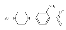 5-(4-甲基哌嗪)-2-硝基苯胺结构式