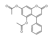 2-oxo-4-phenyl-2H-chromene-5,7-diyl diacetate Structure