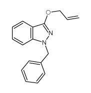 1-苄基-3-丙基氧基-1H-吲唑结构式