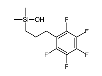 hydroxy-dimethyl-[3-(2,3,4,5,6-pentafluorophenyl)propyl]silane Structure