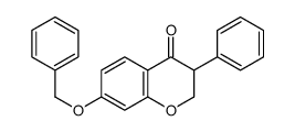 3-phenyl-7-phenylmethoxy-2,3-dihydrochromen-4-one结构式