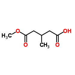 5-Methoxy-3-methyl-5-oxopentanoic acid structure