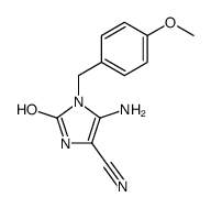 5-amino-4-cyano-2-hydroxy-1-(4-methoxybenzyl)imidazole结构式