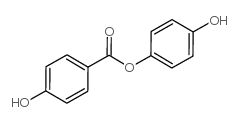 4-羟基苯基 4-羟基苯甲酸酯结构式