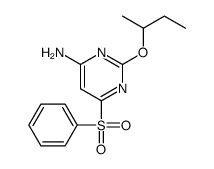 6-(benzenesulfonyl)-2-butan-2-yloxypyrimidin-4-amine结构式