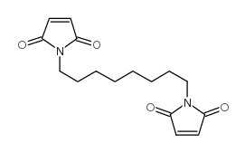 1,8-双(马来酰亚胺顺丁烯二酰亚胺)辛烷结构式