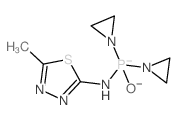 Phosphinic amide,P,P-bis(1-aziridinyl)-N-(5-methyl-1,3,4-thiadiazol-2-yl)- (7CI,8CI,9CI) structure