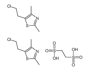 5-(2-chloroethyl)-2,4-dimethyl-1,3-thiazole,ethane-1,2-disulfonic acid Structure