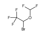 1-Bromo-1-(difluoromethoxy)-2,2,2-trifluoroethane结构式