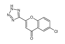 6-Chloro-2-(2H-tetrazol-5-yl)-4H-chromen-4-one Structure