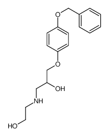 1-(2-hydroxyethylamino)-3-(4-phenylmethoxyphenoxy)propan-2-ol结构式