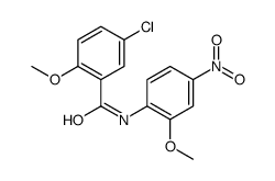 5-Chloro-2-methoxy-N-(2-methoxy-4-nitrophenyl)benzamide结构式