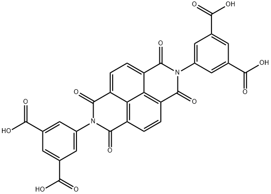 5,5'-(1,3,6,8-tetraoxo-1,3,6,8-tetrahydrobenzo[lmn][3,8]phenanthroline-2,7-diyl)dibenzene-1,3-dicarboxylic acid Structure