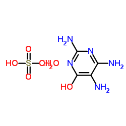 2,4,5-Triamino-6-hydroxypyrimidine sulfate structure