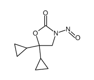 5,5-dicyclopropyl-3-nitroso-oxazolidin-2-one结构式