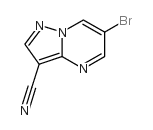 6-溴吡唑[1,5-a]嘧啶-3-甲腈结构式