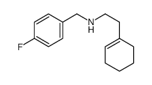 2-(cyclohexen-1-yl)-N-[(4-fluorophenyl)methyl]ethanamine Structure
