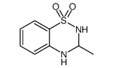 2H-1,2,4-Benzothiadiazine, 3,4-dihydro-3-methyl-, 1,1-dioxide Structure