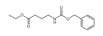 γ-(benzyloxycarbonylamino)butanoic acid ethyl ester Structure