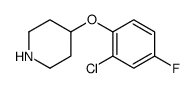 4-(2-Chloro-4-fluorophenoxy)piperidine Structure