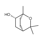 2-endo-hydroxy-1,8-cineole ((1R,6R)-1,3,3-trimethyl-2-oxabicyclo-[2.2.2]octan-6-ol) Structure