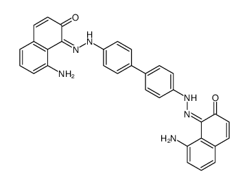 8-amino-1-[[4-[4-[2-(8-amino-2-oxonaphthalen-1-ylidene)hydrazinyl]phenyl]phenyl]hydrazinylidene]naphthalen-2-one结构式