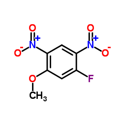 1-Fluoro-5-methoxy-2,4-dinitrobenzene结构式