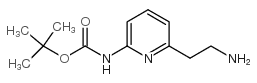 6-(2-氨基乙基)吡啶-2-氨基甲酸叔丁酯结构式