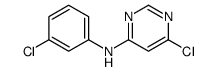 (3-氯苯基)-(6-氯嘧啶-4-基)-胺结构式